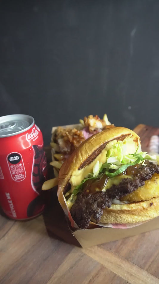 Y NOT COMBO (Buy One Get One Free) (Burger + Chicken Loaded Fries + Drink)